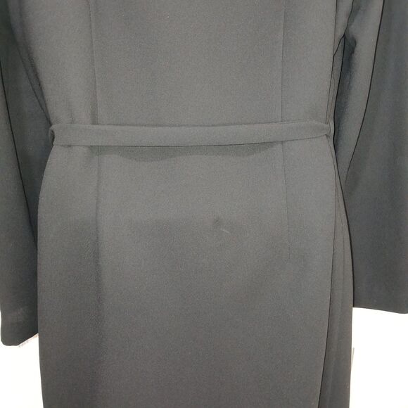 Vintage Mary McFadden Black Wrap Dress Blazer Long Sleeve Elegant Photos Sizing - Picture 11 of 16